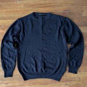 Classic navy 100% Italy Wool Men's Sweater